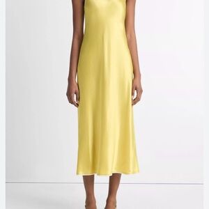 Vince Sunny Yellow Midi Dress
